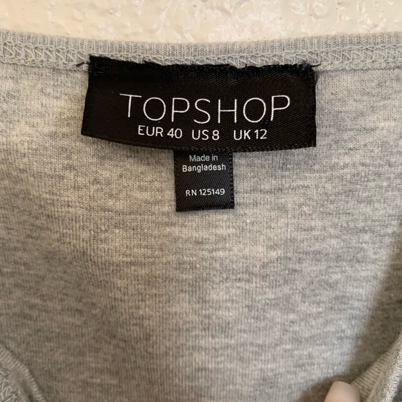 Topshop • Grey Bodycon Dress - Picture 3 of 3